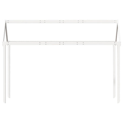 vidaXL Kids' Bed Roof White 217x85.5x154 cm Solid Wood Pine