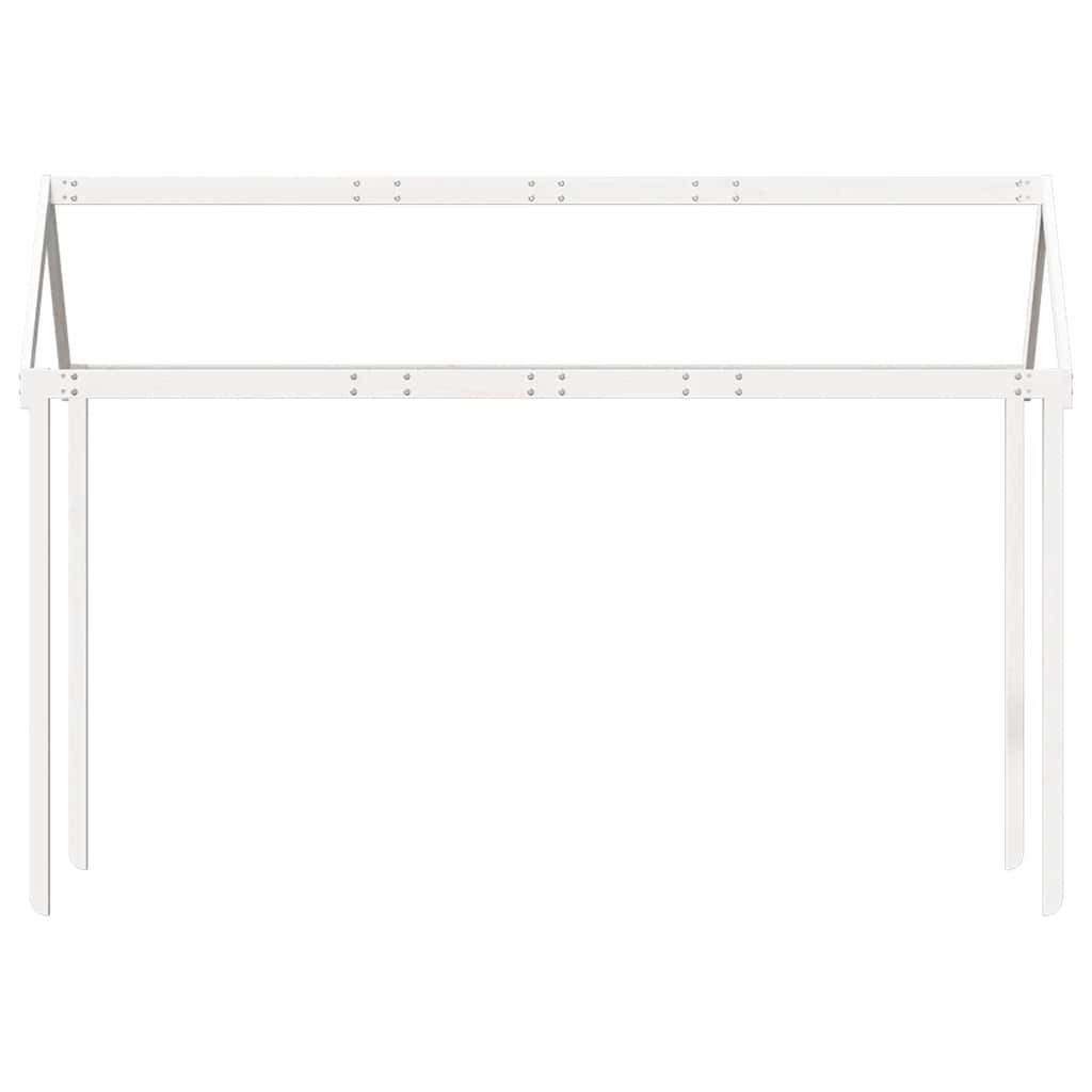 vidaXL Kids'Bed Roof White 217x85,5x154 cm Solid Wood Pine