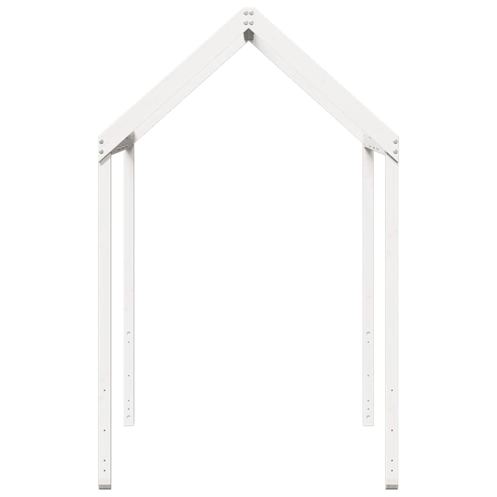 vidaXL Kids' Bed Roof White 217x85.5x154 cm Solid Wood Pine
