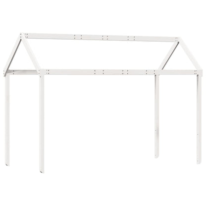 vidaXL Kids' Bed Roof White 217x85.5x154 cm Solid Wood Pine