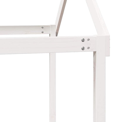 vidaXL Kids'Bed Roof White 217x85,5x154 cm Solid Wood Pine