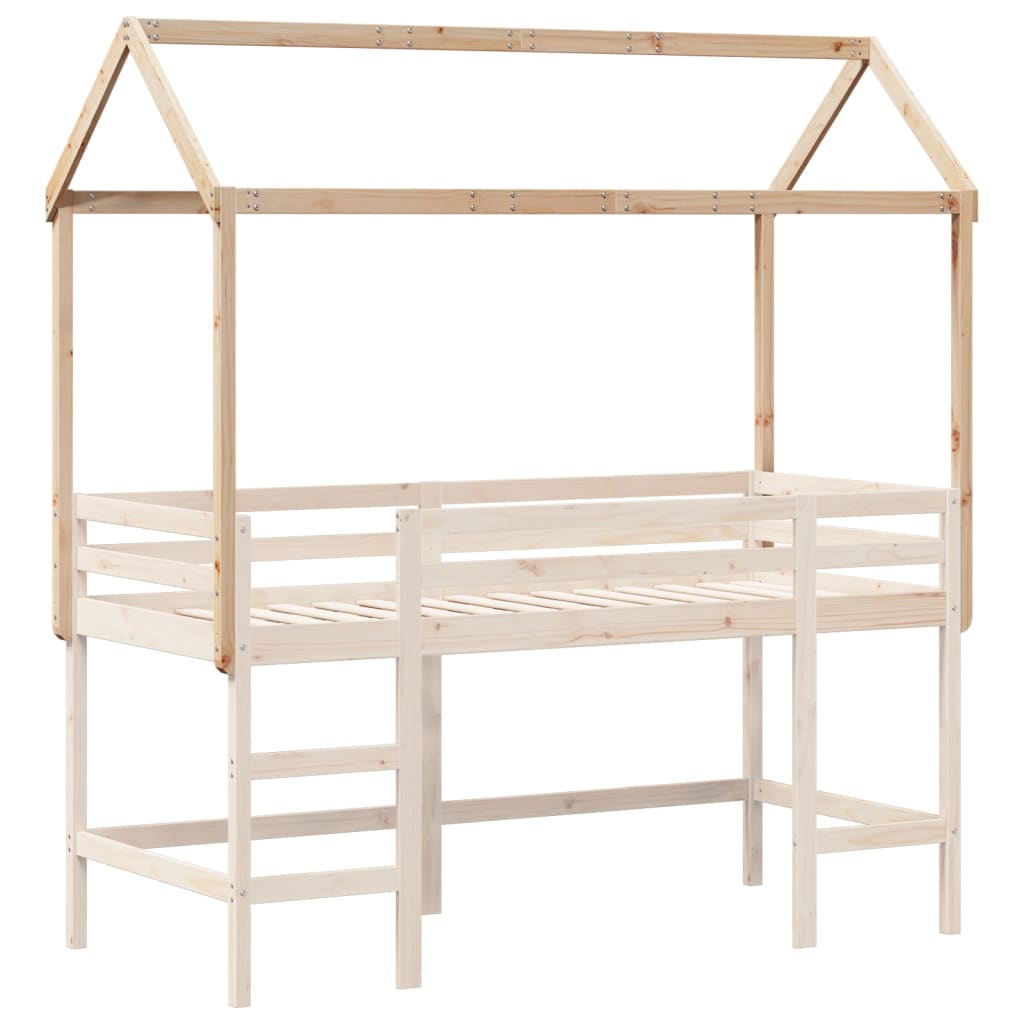 vidaXL Kids' Bed Roof 207x95.5x159 cm Solid Wood Pine