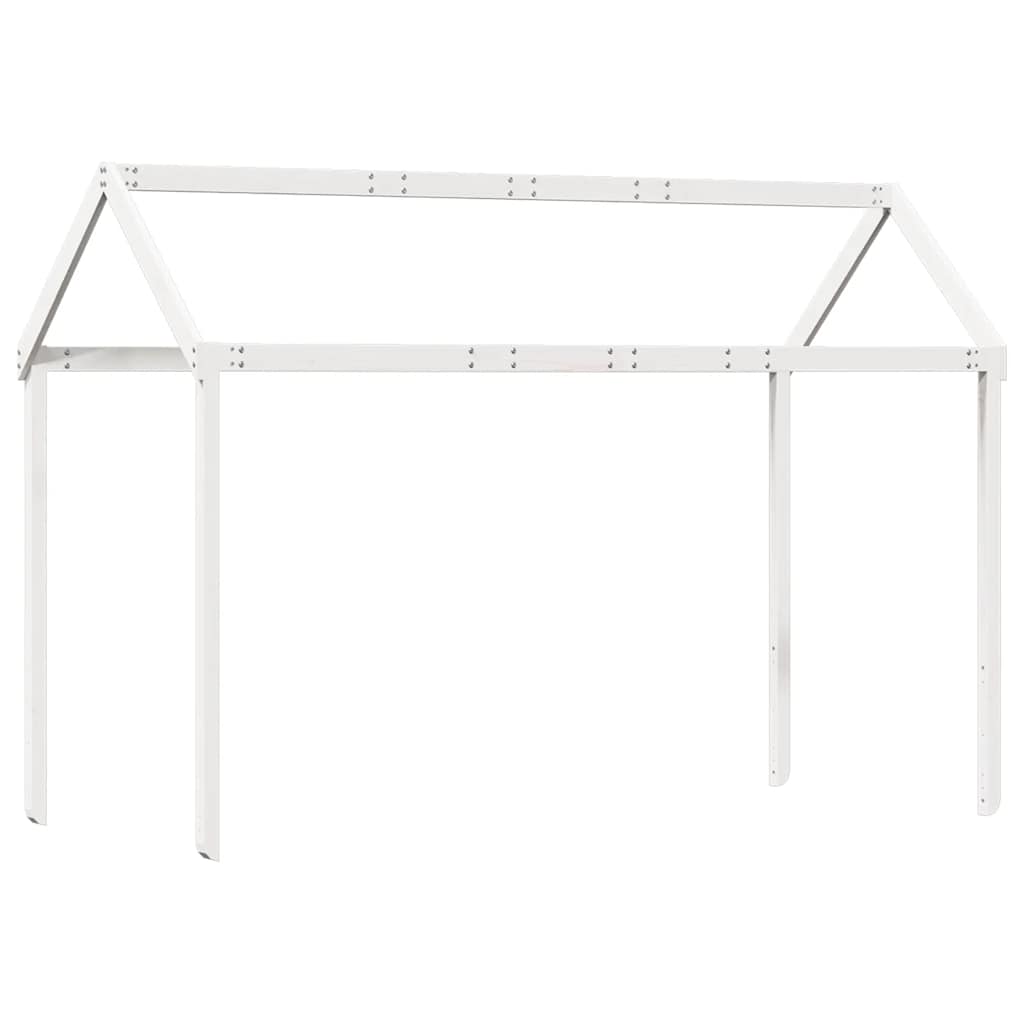 vidaXL Kids' Bed Roof White 207x95.5x159 cm Solid Wood Pine