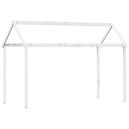 vidaXL Kids' Bed Roof White 207x95.5x159 cm Solid Wood Pine