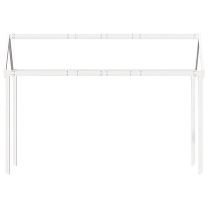 vidaXL Kids' Bed Roof White 207x95.5x159 cm Solid Wood Pine