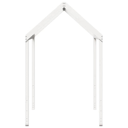 vidaXL Kids' Bed Roof White 207x95.5x159 cm Solid Wood Pine