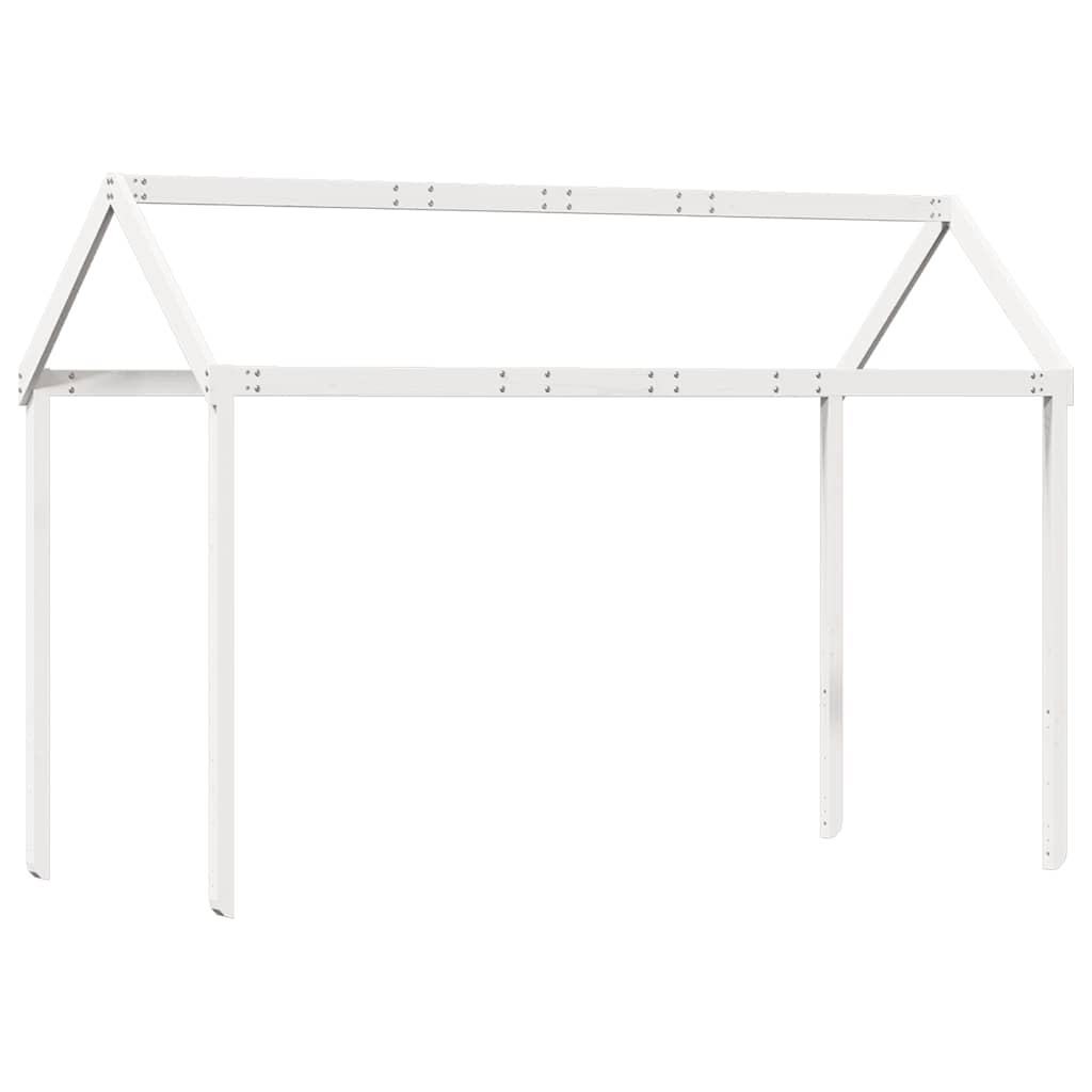 vidaXL Kids' Bed Roof White 207x95.5x159 cm Solid Wood Pine