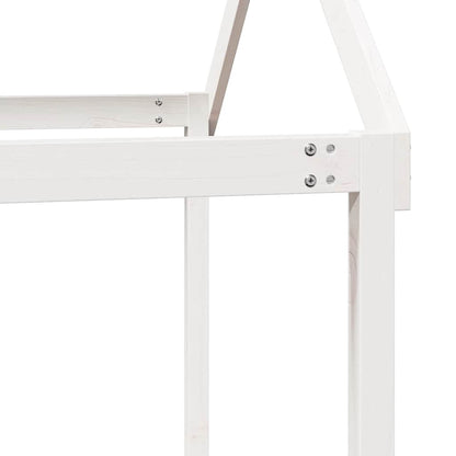 vidaXL Kids' Bed Roof White 207x95.5x159 cm Solid Wood Pine