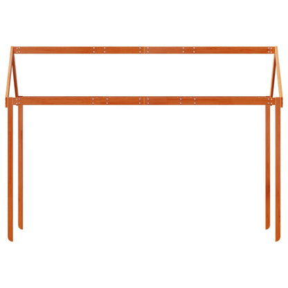 vidaXL Kids' Bed Roof Wax Brown 207x80.5x151.5 cm Solid Wood Pine