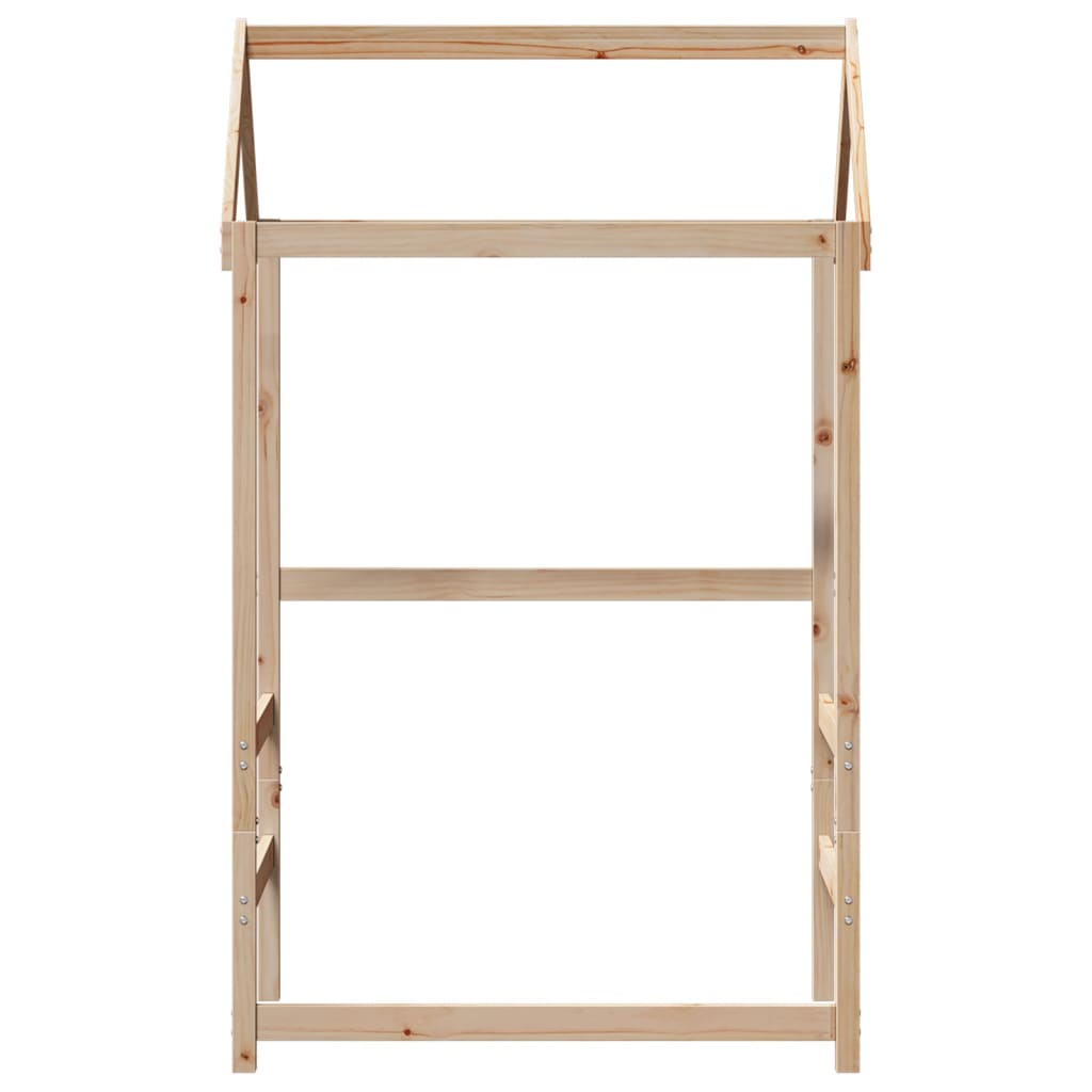vidaXL Kids' Bed Roof 118x70x176.5 cm Solid Wood Pine
