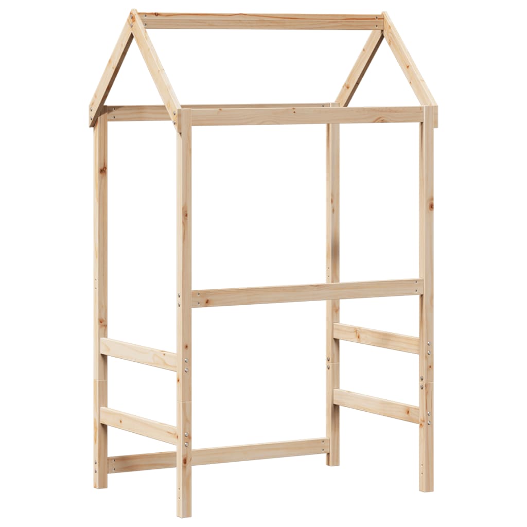 vidaXL Kids' Bed Roof 118x70x176.5 cm Solid Wood Pine
