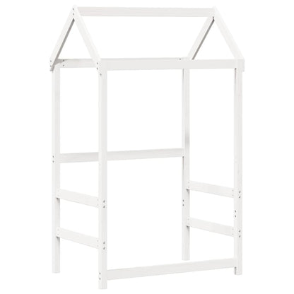 vidaXL Kids' Bed Roof White 118x70x176.5 cm Solid Wood Pine