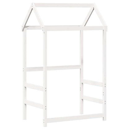 vidaXL Kids'Bed Roof White 118x70x176,5 cm Solid Wood Pine