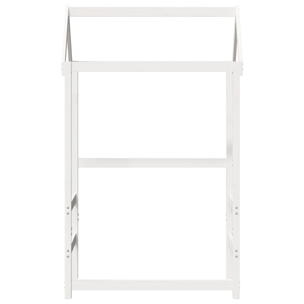 vidaXL Kids' Bed Roof White 118x70x176.5 cm Solid Wood Pine