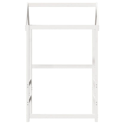 vidaXL Kids' Bed Roof White 118x70x176.5 cm Solid Wood Pine
