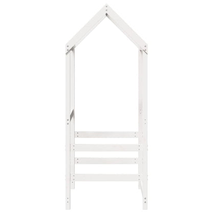 vidaXL Kids' Bed Roof White 118x70x176.5 cm Solid Wood Pine