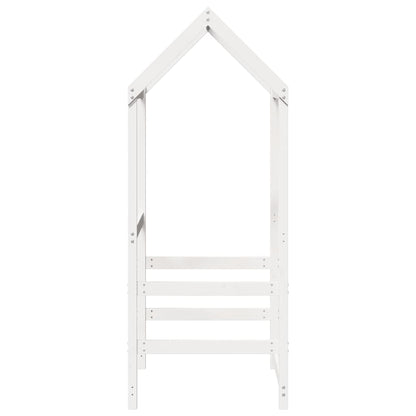 vidaXL Kids'Bed Roof White 118x70x176,5 cm Solid Wood Pine