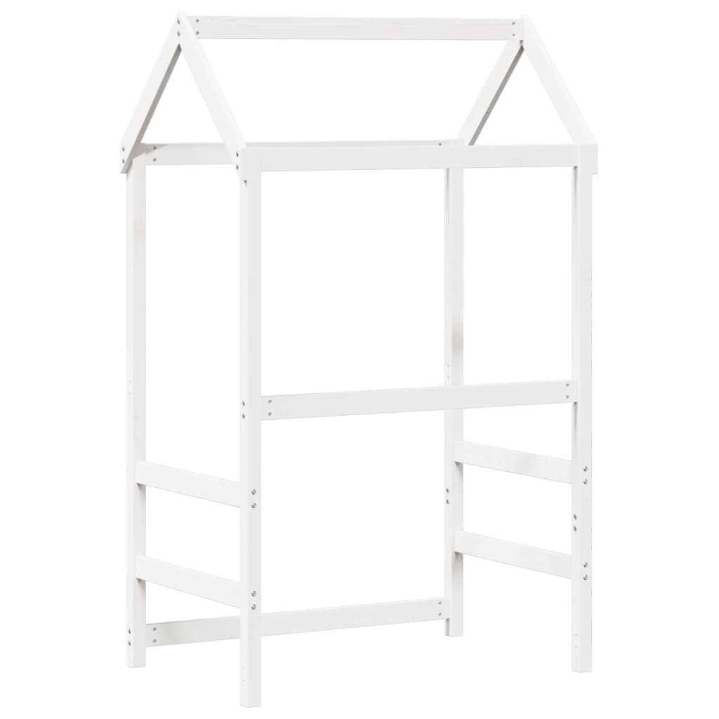 vidaXL Kids' Bed Roof White 118x70x176.5 cm Solid Wood Pine
