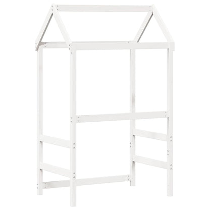 vidaXL Kids' Bed Roof White 118x70x176.5 cm Solid Wood Pine