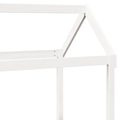 vidaXL Kids' Bed Roof White 118x70x176.5 cm Solid Wood Pine