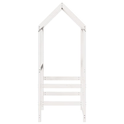 vidaXL Kids' Bed Roof White 98x70x176.5 cm Solid Wood Pine