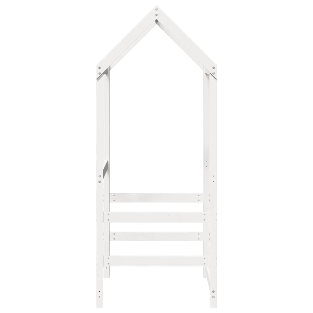 vidaXL Kids'Bed Roof White 98x70x176,5 cm Solid Wood Pine