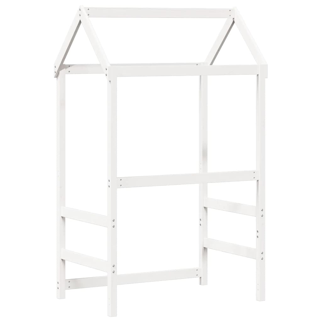 vidaXL Kids'Bed Roof White 98x70x176,5 cm Solid Wood Pine