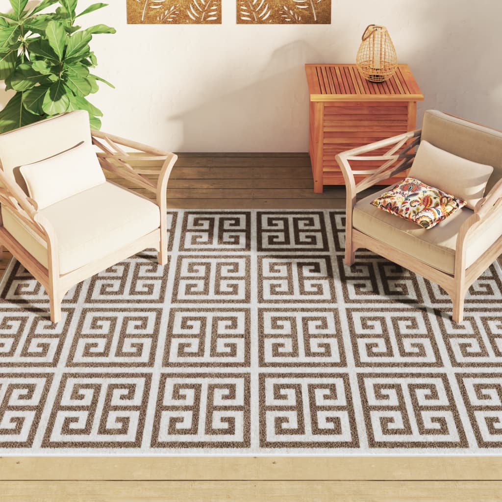 vidaXL Indoor & Outdoor Rug Short Pile Multicolour 190x300 cm