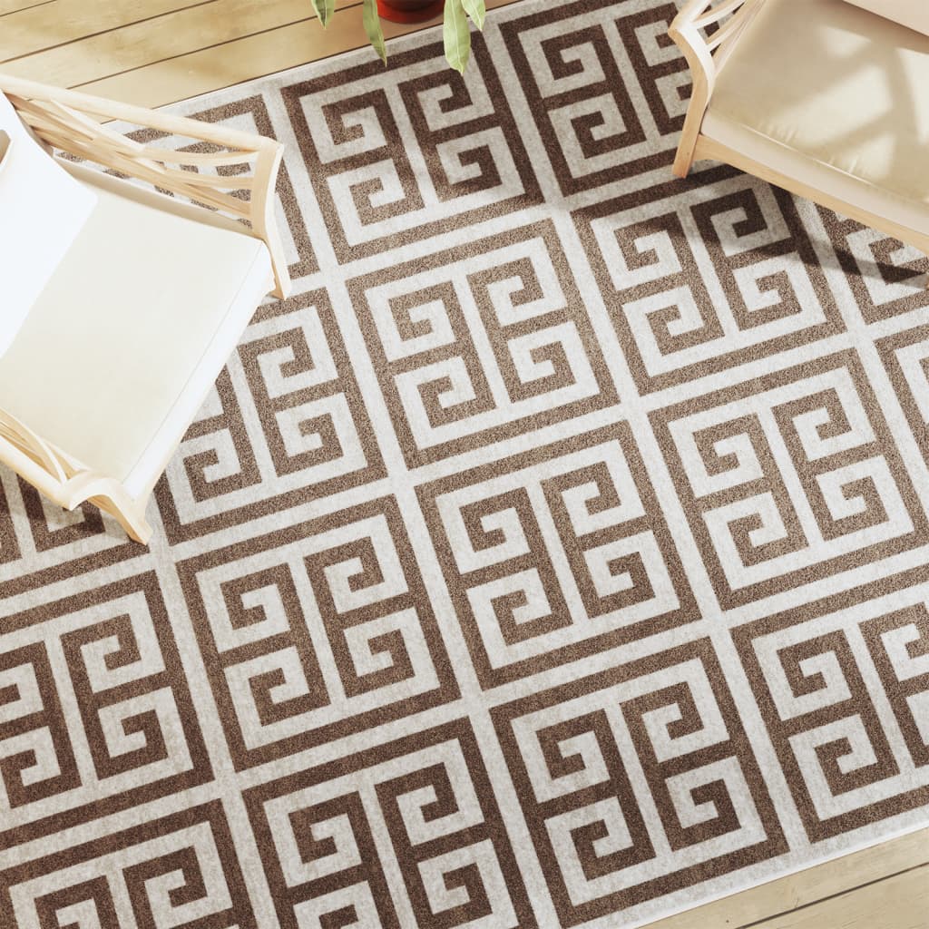 vidaXL Indoor & Outdoor Rug Short Pile Multicolour 190x300 cm