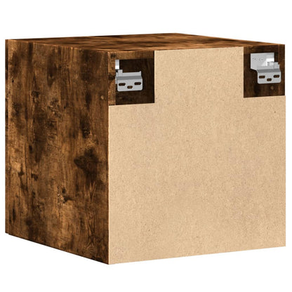 vidaXL Wall Cabinet Smoked Oak 40x42,5x40 cm Engineered Wood
