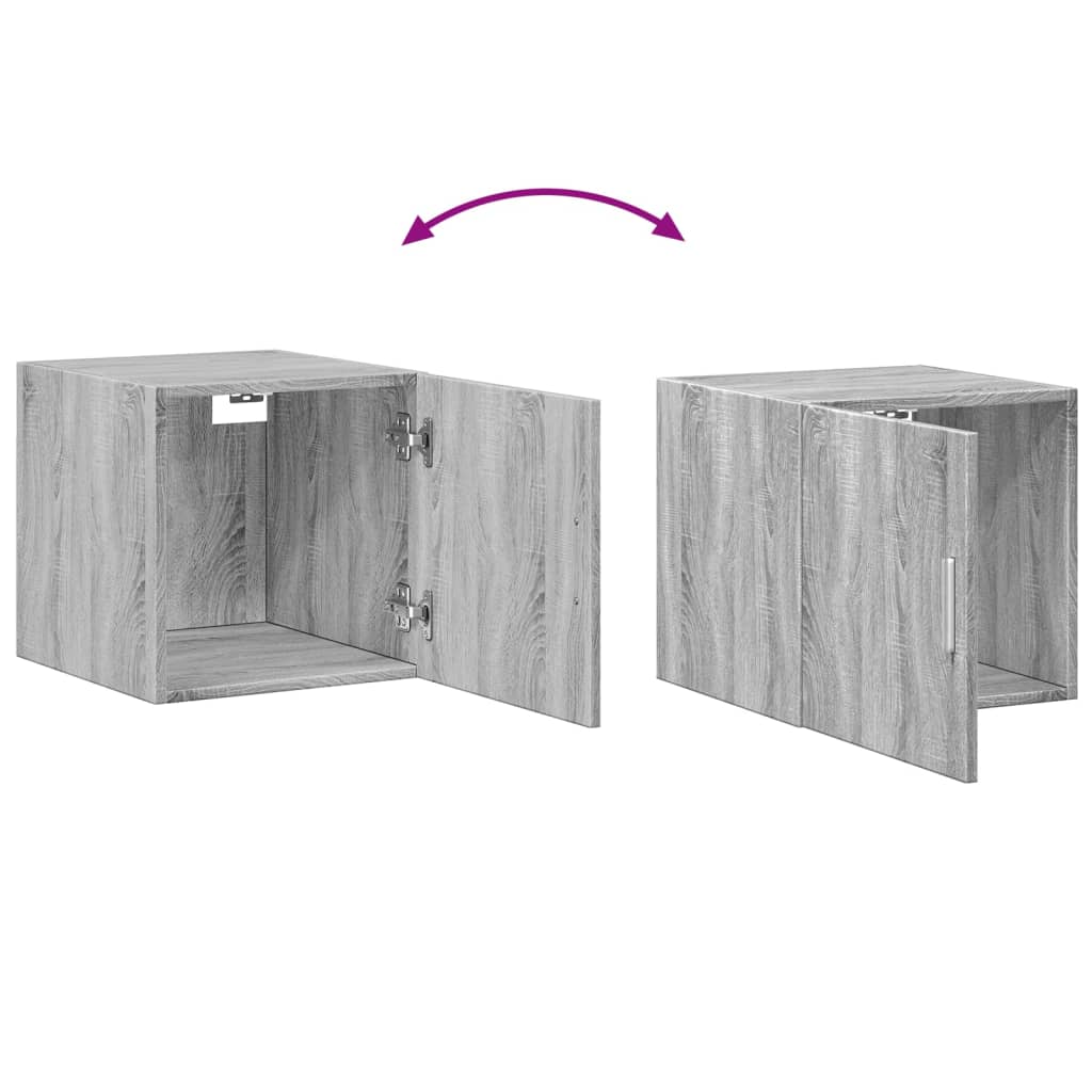 vidaXL Wall Cabinet Grey Sonoma 40x42,5x40 cm Engineered Wood