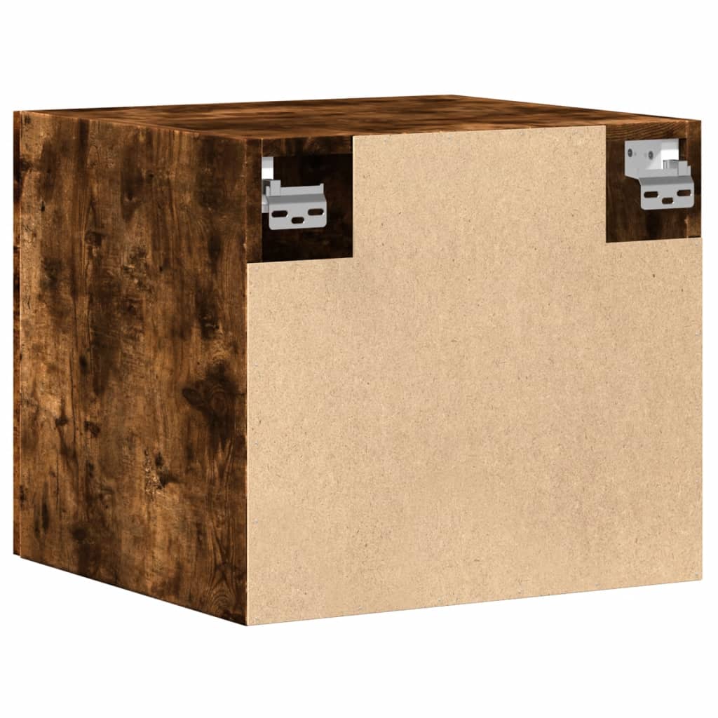 vidaXL Wall Cabinet Smoked Oak 45x42,5x40 cm Engineered Wood