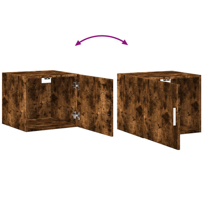 vidaXL Wall Cabinet Smoked Oak 45x42,5x40 cm Engineered Wood