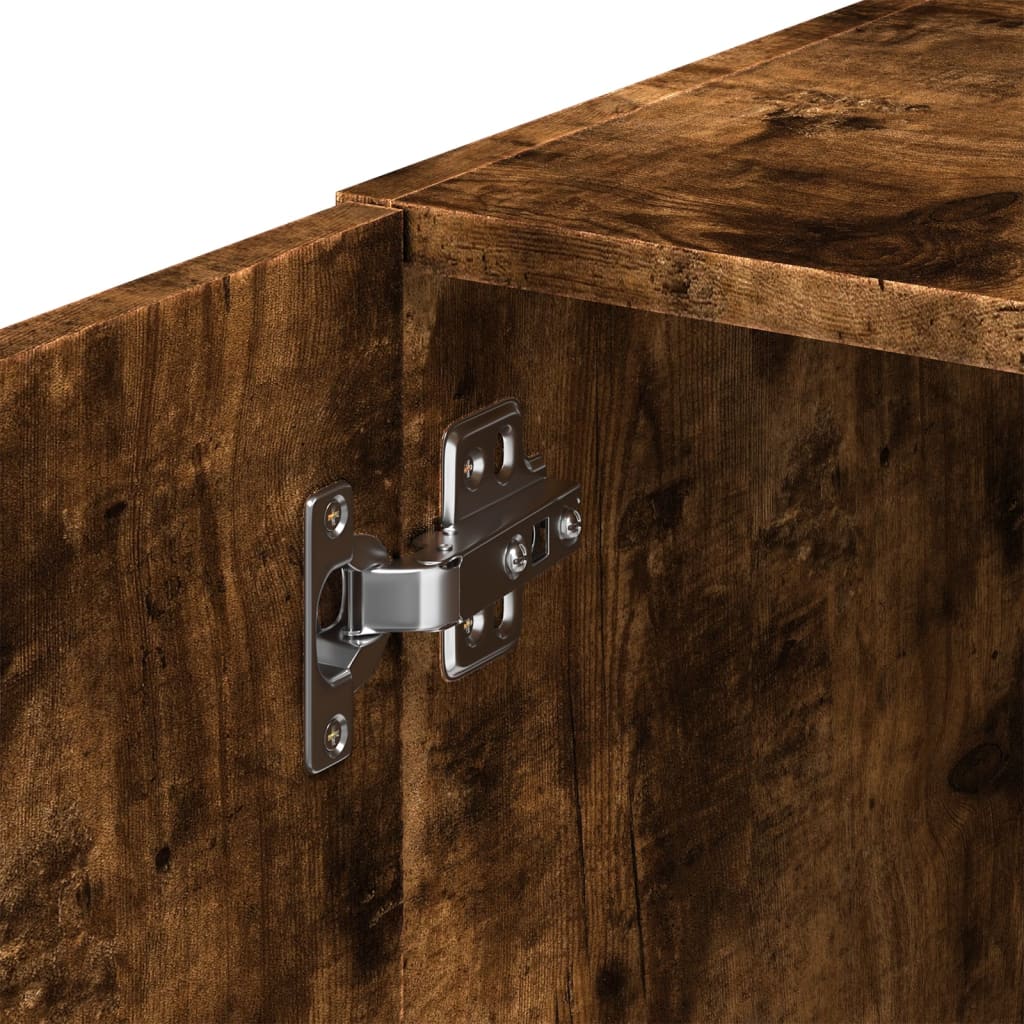 vidaXL Wall Cabinet Smoked Oak 45x42,5x40 cm Engineered Wood