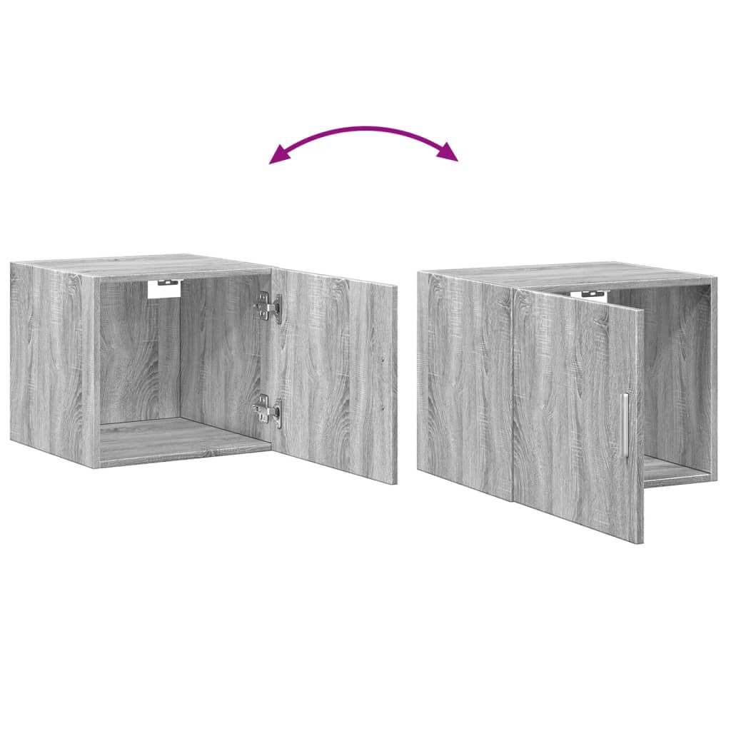 vidaXL Wall Cabinet Grey Sonoma 45x42.5x40 cm Engineered Wood
