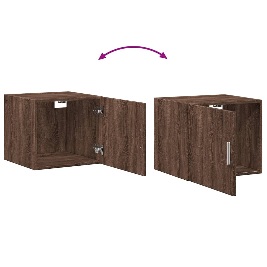 vidaXL Wall Cabinet Brown Oak 45x42,5x40 cm Engineered Wood