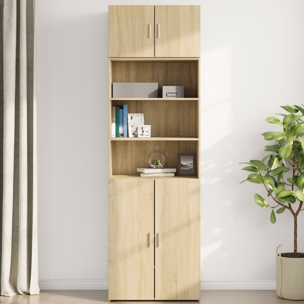 vidaXL Wall Cabinet Sonoma Oak 70x42,5x40 cm Engineered Wood