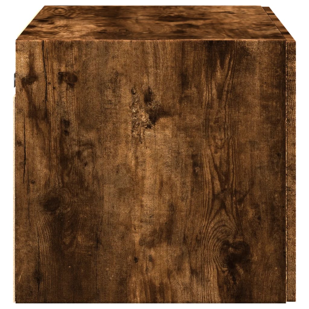 vidaXL Wall Cabinet Smoked Oak 70x42,5x40 cm Engineered Wood
