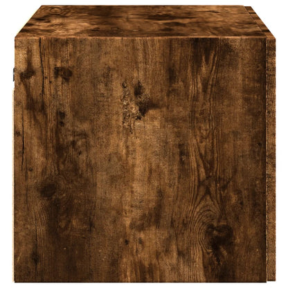 vidaXL Wall Cabinet Smoked Oak 70x42,5x40 cm Engineered Wood