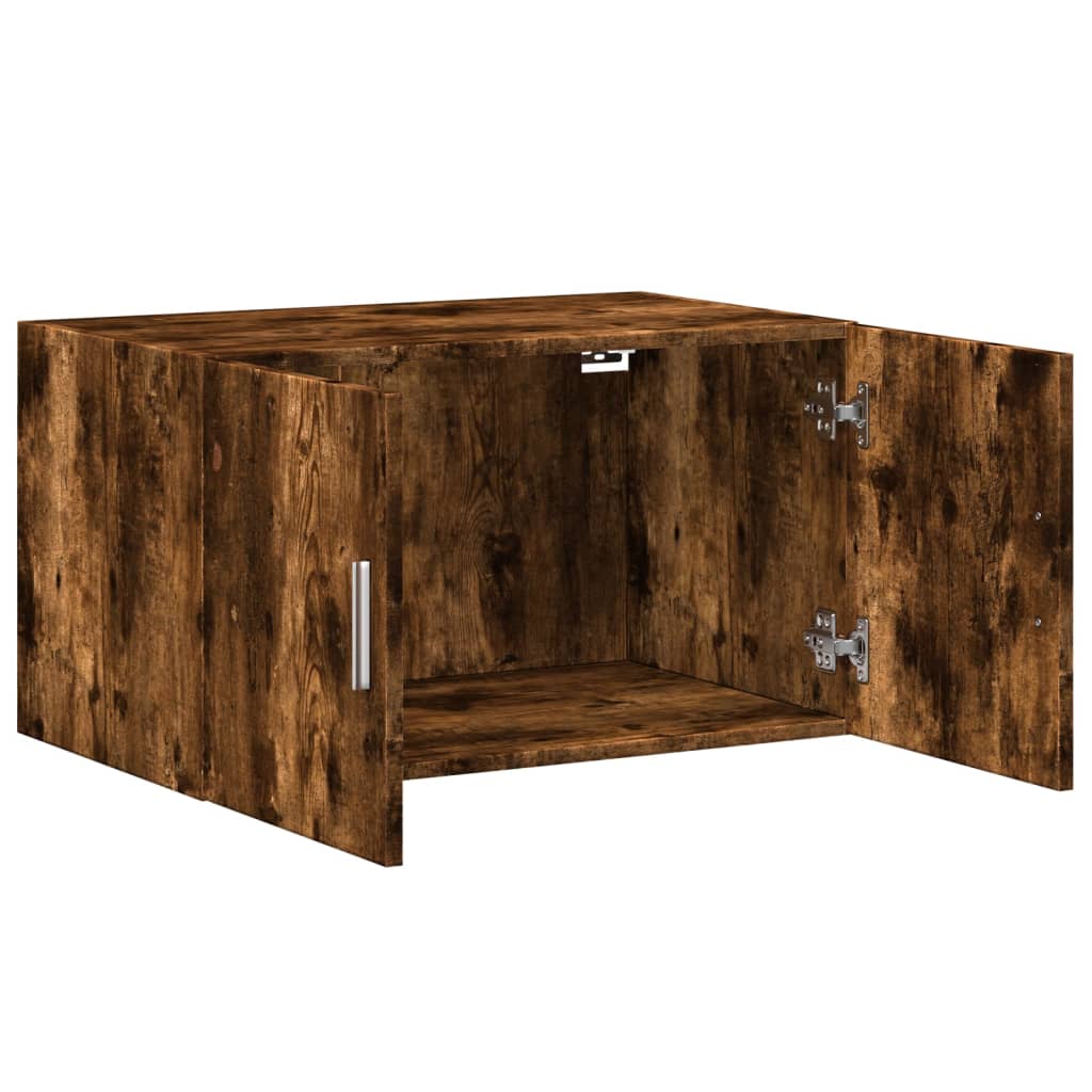 vidaXL Wall Cabinet Smoked Oak 70x42,5x40 cm Engineered Wood