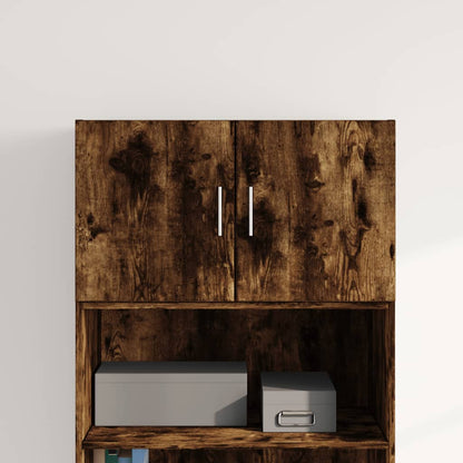 vidaXL Wall Cabinet Smoked Oak 70x42,5x40 cm Engineered Wood