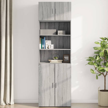 vidaXL Wall Cabinet Grey Sonoma 70x42,5x40 cm Engineered Wood