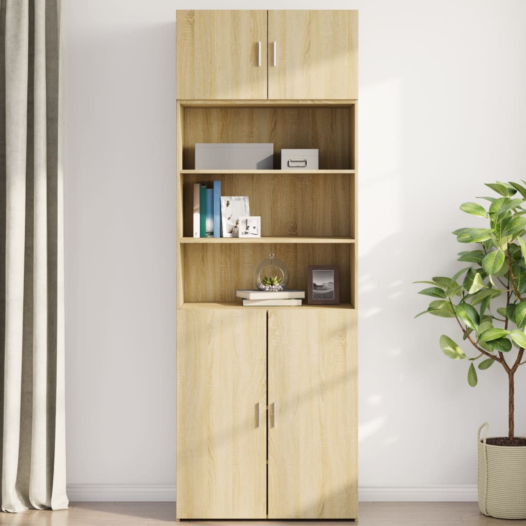 vidaXL Wall Cabinet Sonoma Oak 80x42,5x40 cm Engineered Wood