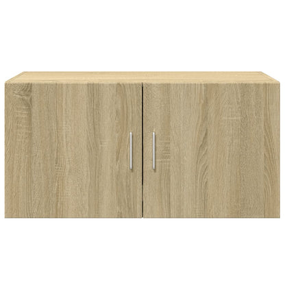 vidaXL Wall Cabinet Sonoma Oak 80x42.5x40 cm Engineered Wood
