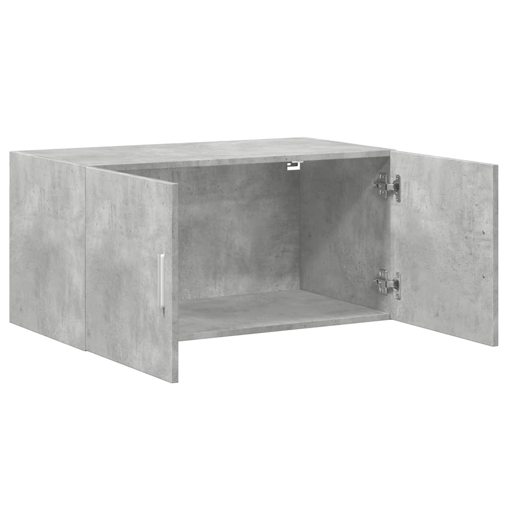 vidaXL Wall Cabinet Concrete Grey 80x42.5x40 cm Engineered Wood