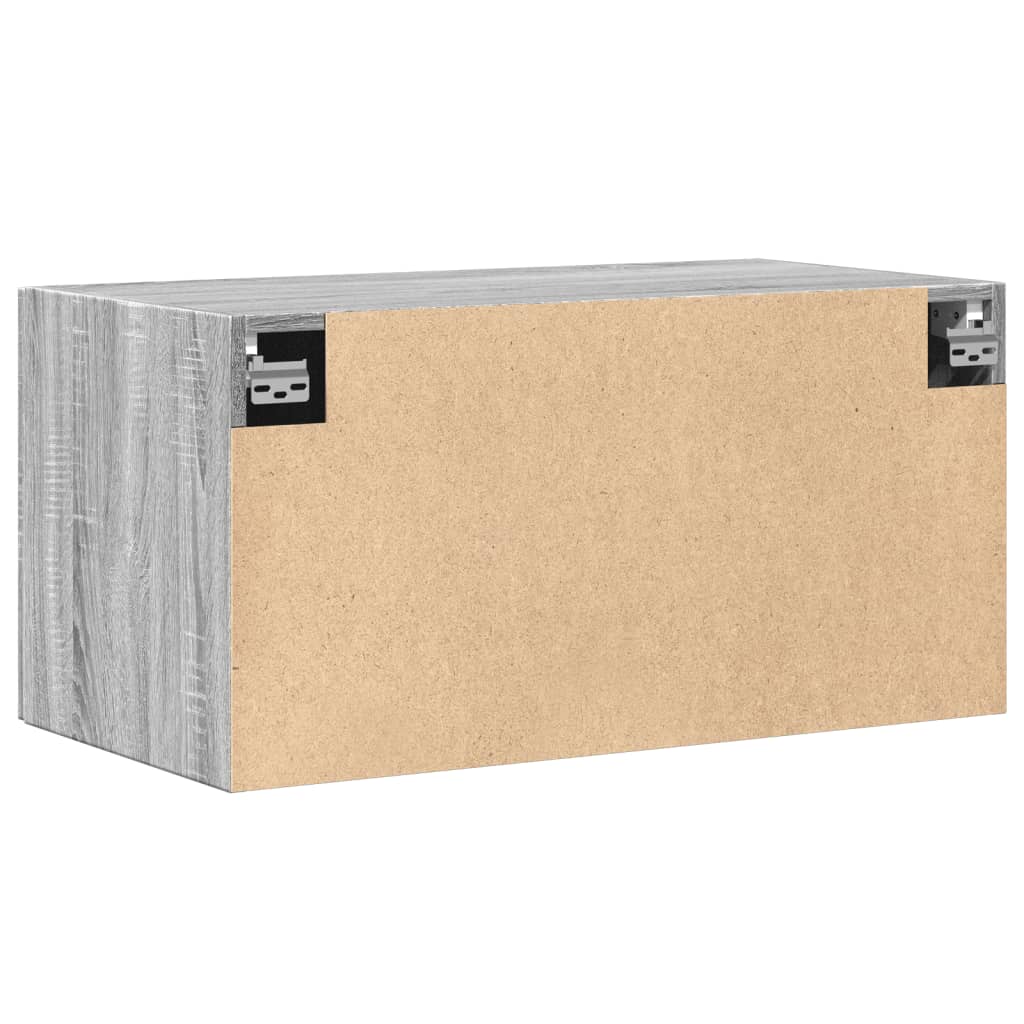 vidaXL Wall Cabinet Grey Sonoma 80x42,5x40 cm Engineered Wood