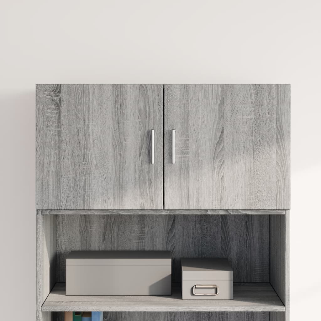 vidaXL Wall Cabinet Grey Sonoma 80x42,5x40 cm Engineered Wood