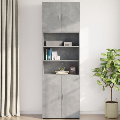 vidaXL Wall Cabinet Concrete Grey 80x42,5x64 cm Engineered Wood