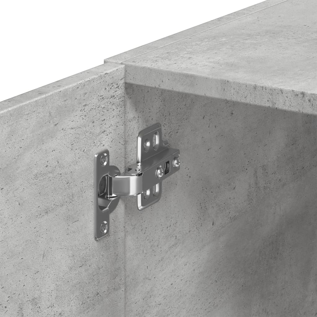 vidaXL Wall Cabinet Concrete Grey 80x42,5x64 cm Engineered Wood