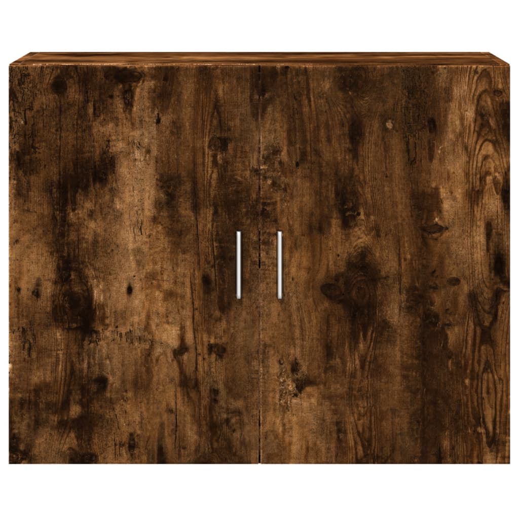 vidaXL Wall Cabinet Smoked Oak 80x42,5x64 cm Engineered Wood
